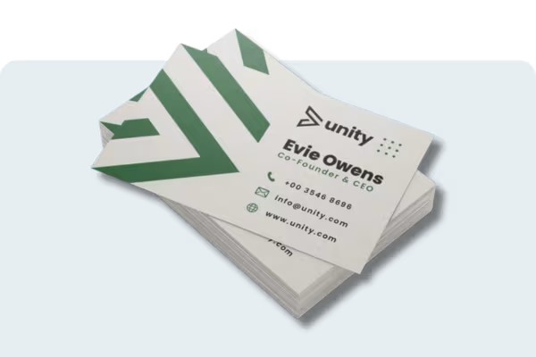 Milieuvriendelijke visitekaartjes